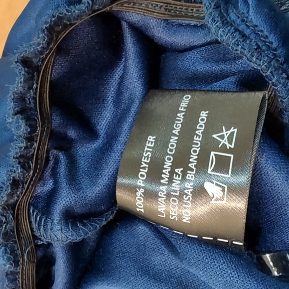 Women's Elegant Navy Blue Maxi Dress - Picture 10 of 11